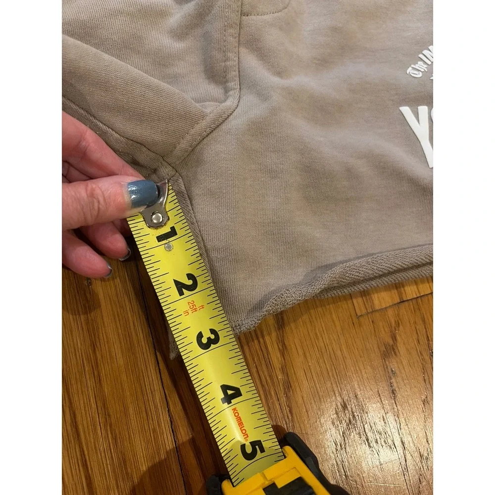 YoungLA Immortal Club Athletics Shorts Tan Taupe French Terry Mens Medium